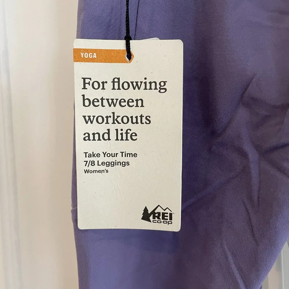 Women's REI Co-op Take Your Time 7/8 Leggings | X-Small | Larkspur | NWT - Picture 7 of 12